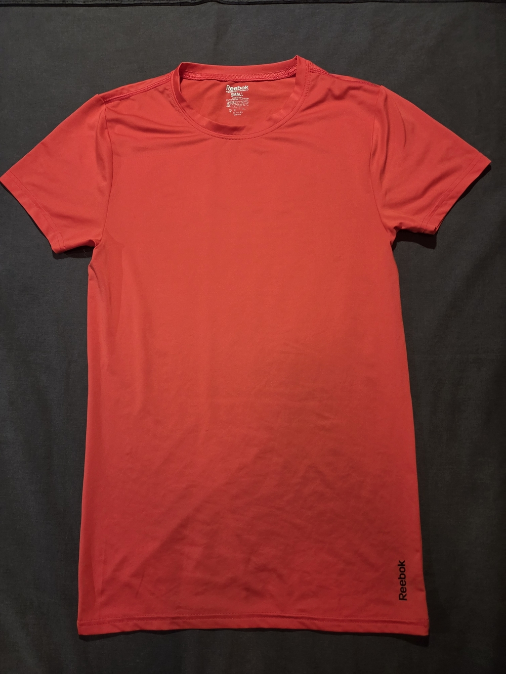 Reebok Men’s Orange-Red Short Sleeve Performance Tee